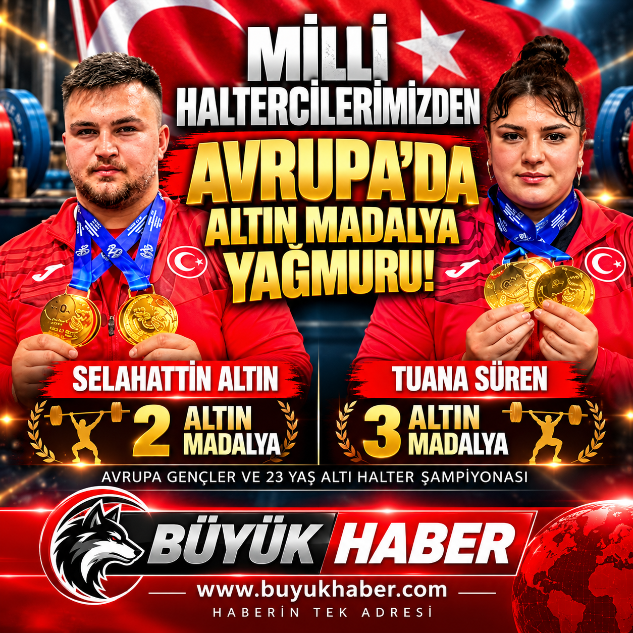 Tuana Süren ve Selahattin Altın'dan 5 Altın Madalya